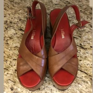 Stephane Kelian Platform Leather Sandals